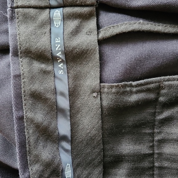 Savane, Men's Dress Pants, Navy Blue, 38 Waist, 32 Length, 100% Cotton - Picture 6 of 7
